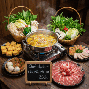 Lẩu Cua Bắp Bò Hoa